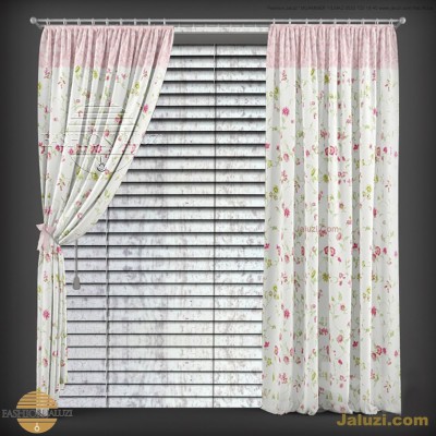 ahşap jaluzi perde fon perde panel perde klasik modern tarz kanat perde dekorasyonu wood blinds with valances drapery (7)