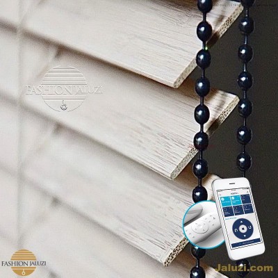 redüktörlü zincirli ahşap jaluzi perde jumbo ölçü büyük zincirli istem jaluzi perde buton chain operated wood blinds Turkey motorlu demirzincirli (14)