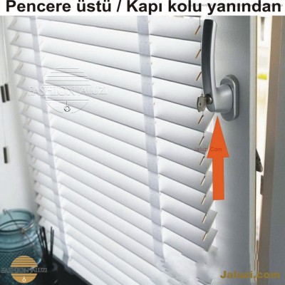 cam üstü jaluzi perde pencere pimapen üstünde üzerine sabitli ipli zıgıl zıgıllı zigil ipli zincirli düğmeli motorlu 25mm 50mm ahşap metal alüminyum jaluzi pvc pencere (4)