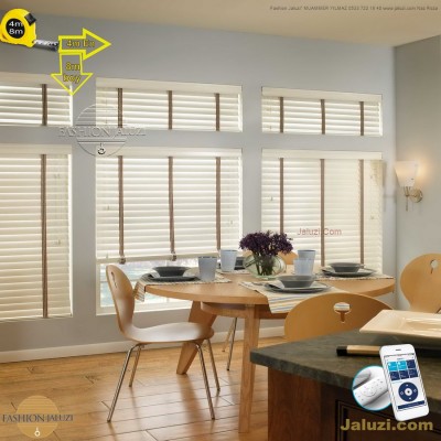 geniş enli ahşap lauzi 4m 5m 6m yüksek boy wide extra large wood blinds motorlu dev jumbo çok yüksek çok geniş boy (28)