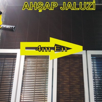 geniş enli ahşap lauzi 4m 5m 6m yüksek boy wide extra large wood blinds motorlu dev jumbo çok yüksek çok geniş boy (45)