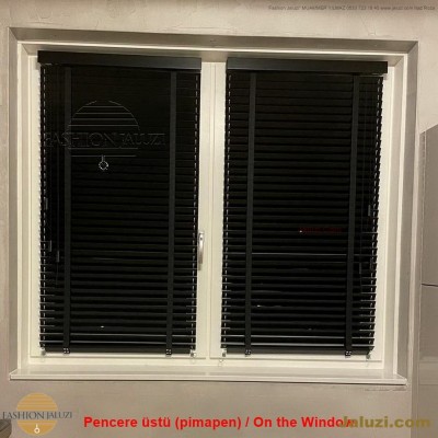 cam üstü jaluzi perde pencere pimapen üstünde üzerine sabitli ipli zıgıl zıgıllı zigil ipli zincirli düğmeli motorlu 25mm 50mm ahşap metal alüminyum jaluzi pvc pencere (23)