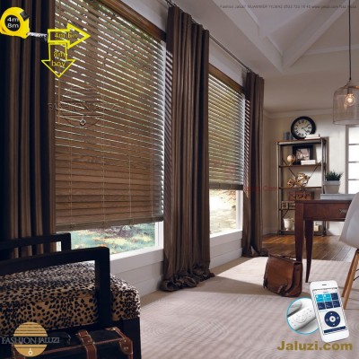 geniş enli ahşap lauzi 4m 5m 6m yüksek boy wide extra large wood blinds motorlu dev jumbo çok yüksek çok geniş boy (19)