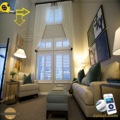 geniş enli ahşap lauzi 4m 5m 6m yüksek boy wide extra large wood blinds motorlu dev jumbo çok yüksek çok geniş boy (11)