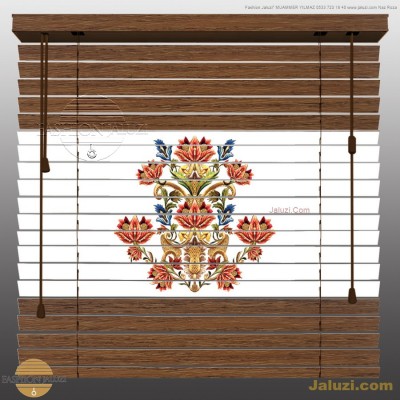 perde ahşap jaluzi perde fon perde panel perde klasik modern tarz kanat perde dekorasyonu wood blinds with valances drapery_04