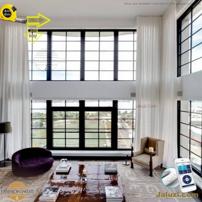 geniş enli ahşap lauzi 4m 5m 6m yüksek boy wide extra large wood blinds motorlu dev jumbo çok yüksek çok geniş boy (36)