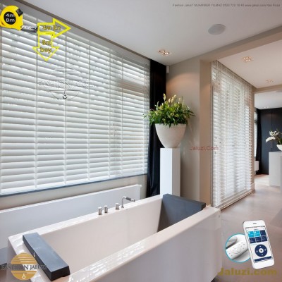 geniş enli ahşap lauzi 4m 5m 6m yüksek boy wide extra large wood blinds motorlu dev jumbo çok yüksek çok geniş boy (18)